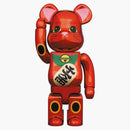 Bearbrick Maneki Neko Plum Gold Depted 400%