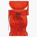 Bearbrick Maneki Neko Plum Transparent 400% Red
