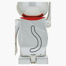 Bearbrick Maneki Neko Silver placcato luminoso 1000%