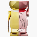 Bearbrick Maneki Neko Ten Man Ryo 100% & 400% Set Pink/gold Plated