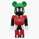 Bearbrick Marvin the Martian 100% & 400% Set Black/Red