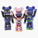 Bearbrick Medicom Evangelion Eva 100% (sada 3) fialové/růžové
