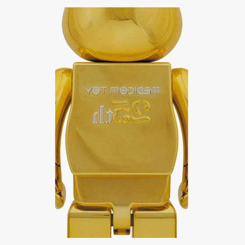 Bearbrick Medicom Toy 25th Anniversary 1000% Gold Chrome