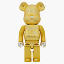 Bearbrick Medicom Toy 25th Anniversary 1000% Gold Chrome