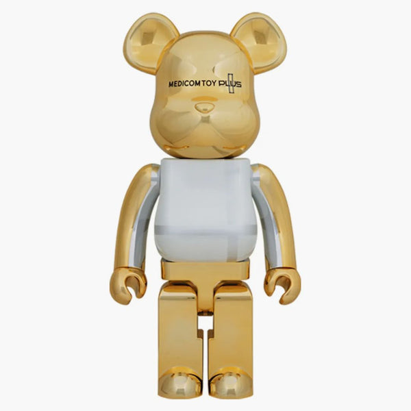 Bearbrick Medicom Toy Plus 1000% Gold Chrome