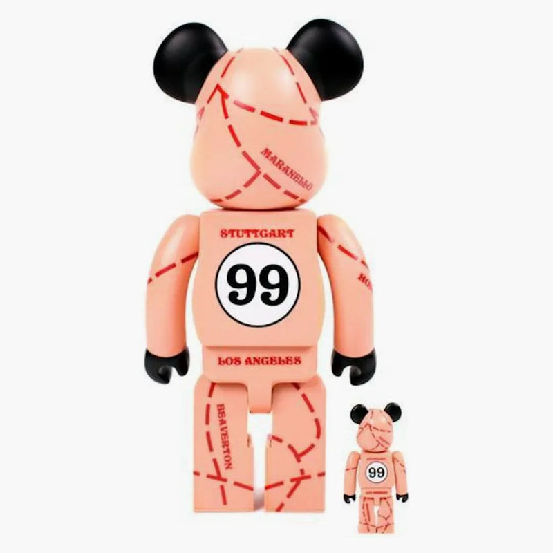 Bearbrick x nemilosrdný 100% a 400% sada