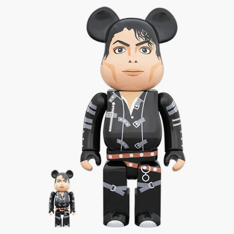 Bearbrick Michael Jackson "Bad" 100% & 400% Set Black