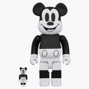 Bearbrick Mickey Mouse 2020 100% & 400% set B&W Ver.