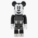 Bearbrick Mickey Mouse & Minnie Mouse (B&W Ver.) 2 Pack 100% Multi