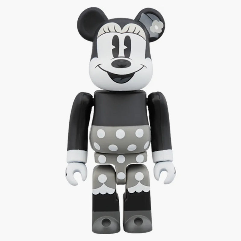 Bearbrick Mickey Mouse & Minnie Mouse (B&W ver.) 2 Pack 100% multi