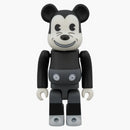 Bearbrick Mickey Mouse (Vintage B&W ver.) 100% a 400% sada černá