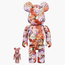 Bearbrick Mika Ninagawa Rose 100% & 400% Set Red