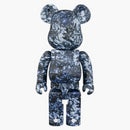 Bearbrick Mika Ninagawa Yosakura 100% & 400% set Black/Blue