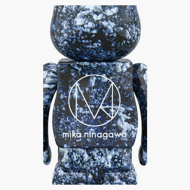 Bearbrick Mika Ninagawa Yosakura 100% e 400% Set nero/blu