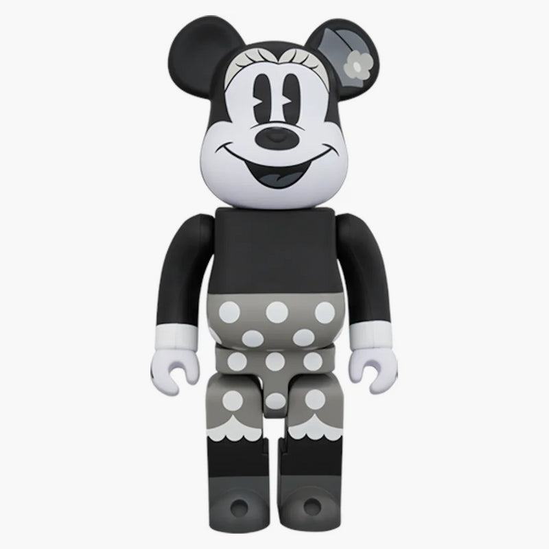 Bearbrick Minnie Mouse (b&w Ver.) 400% Black