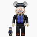 Bearbrick Moguro Fukuzo 100% e 400%