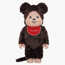 Bearbrick Monchhichi 1000% Brown