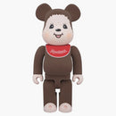 Bearbrick Monchhichi 42. narozeniny 400% hnědé