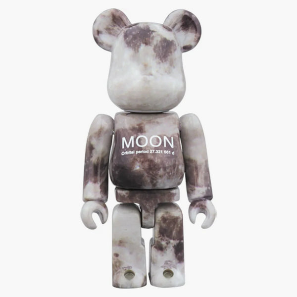 Bearbrick Moon 100% & 400% grå