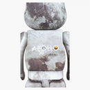 Bearbrick Moon 100% a 400% šedá