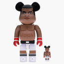 Bearbrick Muhammad Ali 100% & 400% Set Brown