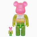 Bearbrick my first 1st Bearbrick 100% & 400% set transparent