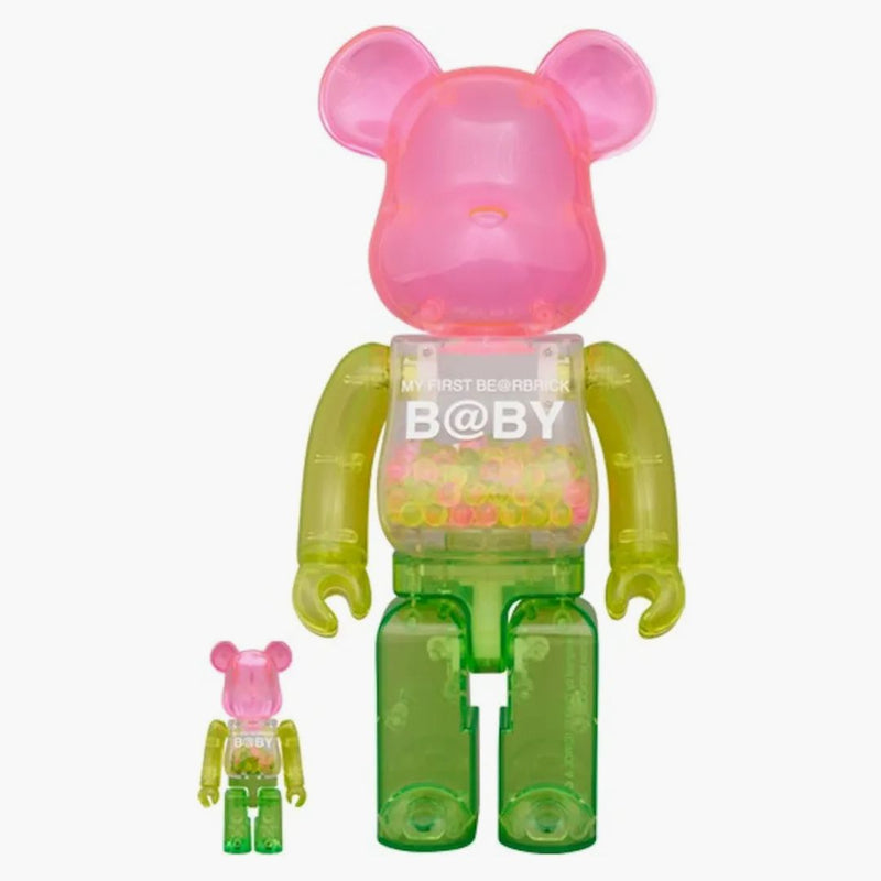 Bearbrick můj první 1. Bearbrick 100% & 400% set Transparent