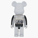 Bearbrick il mio primo bambino 1000% in bianco e nero Chrome ver.