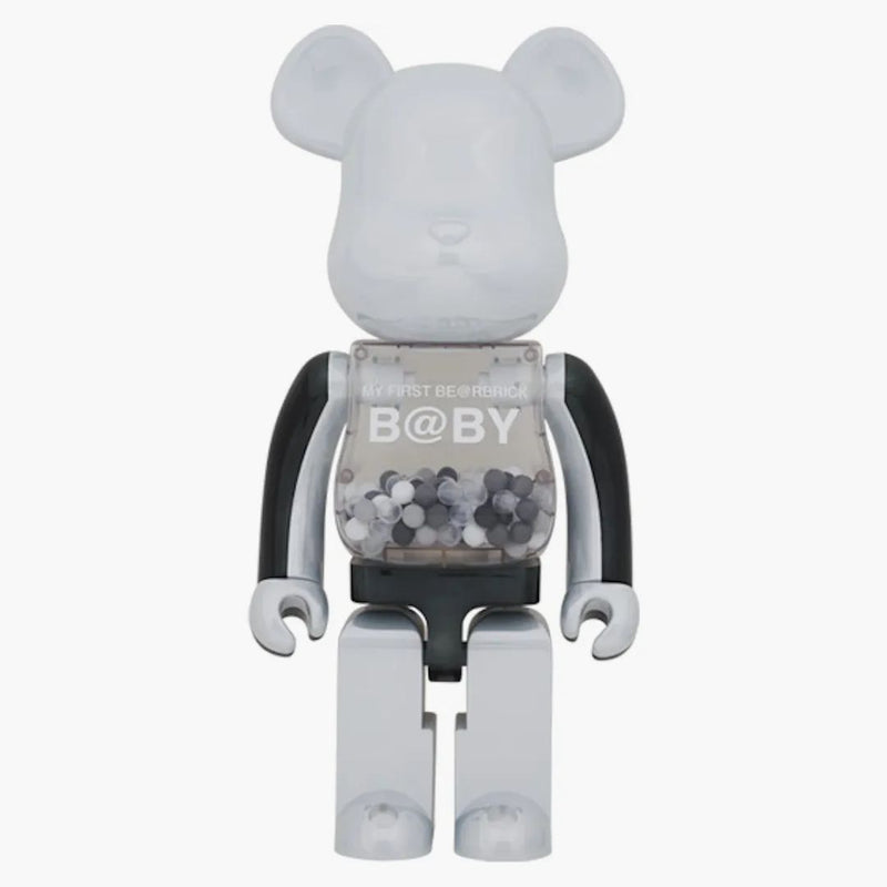 Bearbrick moje první dítě 1000% černobílý chrome ver.