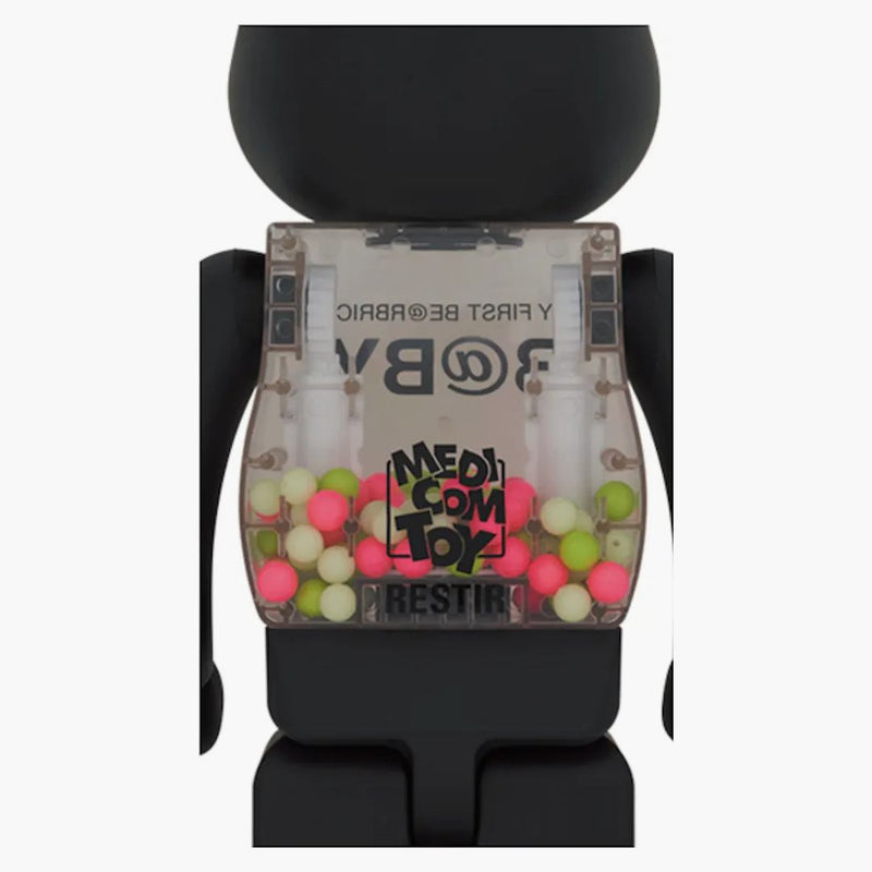 Bearbrick My First Baby 1000% Matte Black Glow