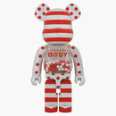 Bearbrick My First Baby 1000% Red & Silver Chrome Ver.