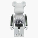 Bearbrick My First Baby 100% & 400% Set Black & White Chrome Ver.