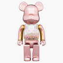 Bearbrick my first baby 400% pink/gold