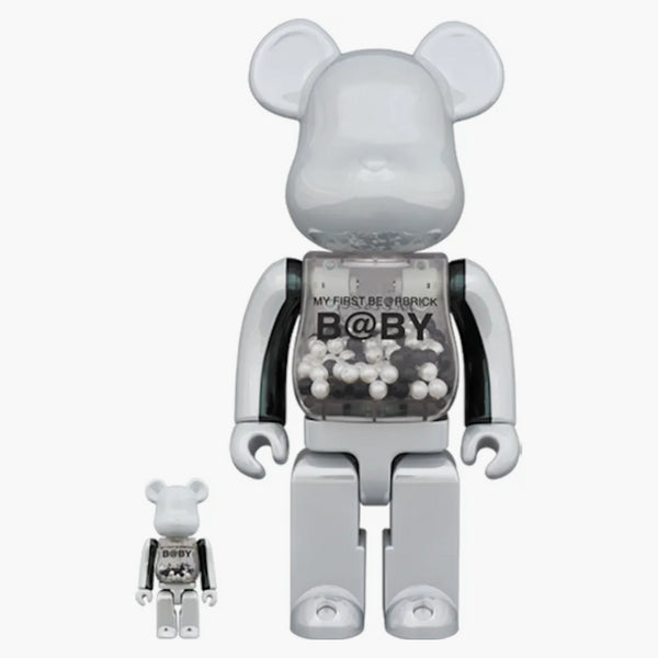 Bearbrick My First Baby Inner Setect Ver. 100% & 400% set white