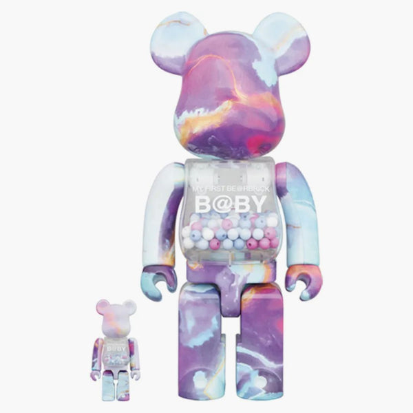 Bearbrick můj první dětský mramor 100% a 400% sada