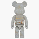 Bearbrick My First Baby Marble Ver. 1000% White & Gold