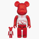 Bearbrick My First Baby SJ50 100% & 400% Set Red