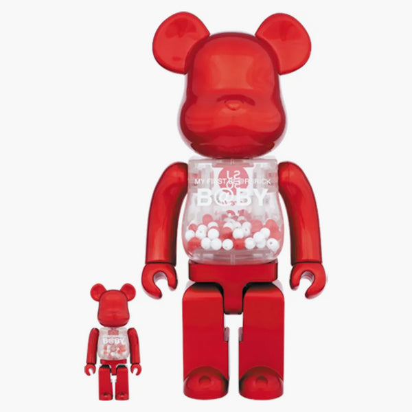 Bearbrick My First Baby SJ50 100% & 400% Set Red