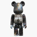 Bearbrick My First Bearbrick Baby Space version 100% & 400% Black