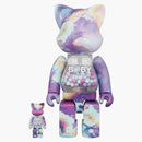 Bearbrick My First Nyabrick Baby Marble Ver. 100% & 400% set Multi