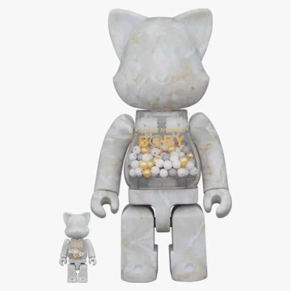Bearbrick můj první Nyabrick mramor 100% a 400% sada