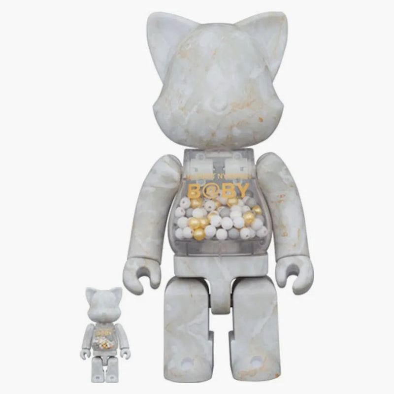 Bearbrick můj první Nyabrick mramor 100% a 400% sada