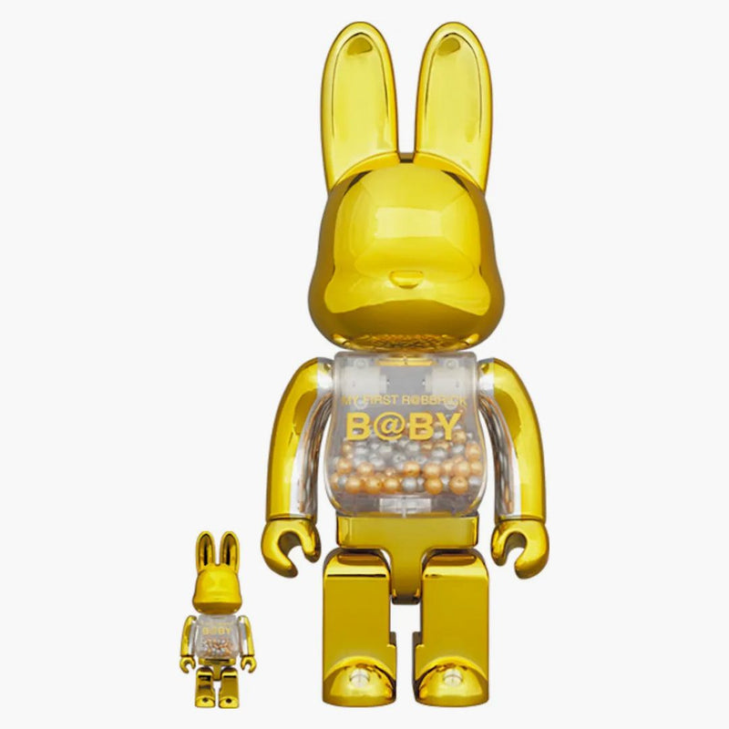 Bearbrick můj první Rabbrick Baby 100% & 400% Set Gold