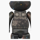 Bearbrick moja pierwsza przestrzeń dla niemowląt Rabbrick Ver. 100% i 400% ustawione na czarno