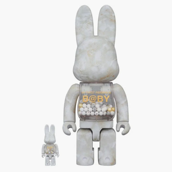 Bearbrick můj první mramor Rabbrick 100% a 400%
