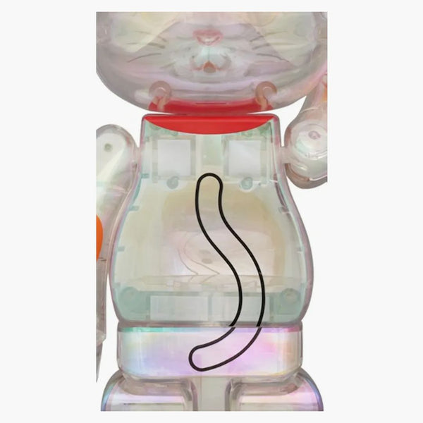 Bearbrick NY@Brick Maneki Neko deset Man Ryo 100% & 400% Set Transparent