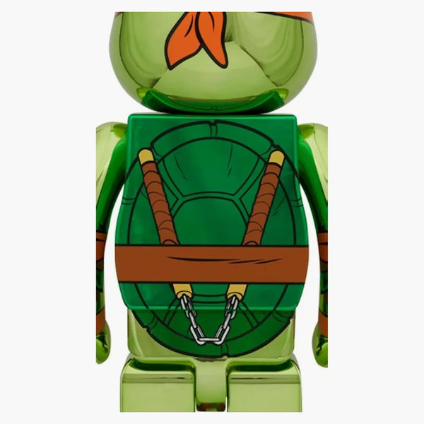 Bearbrick Nickelodeon Teenage Mutant Ninja Turtles Michelangelo 1000% Chrome