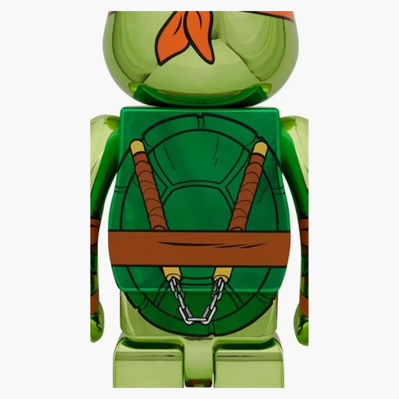 Bearbrick Nickelodeon Teenage Mutant Ninja Turtles Michelangelo 1000% Chrome