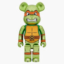 Bearbrick Nickelodeon Teenage Mutant Ninja želvy Michelangelo 1000% Chrome