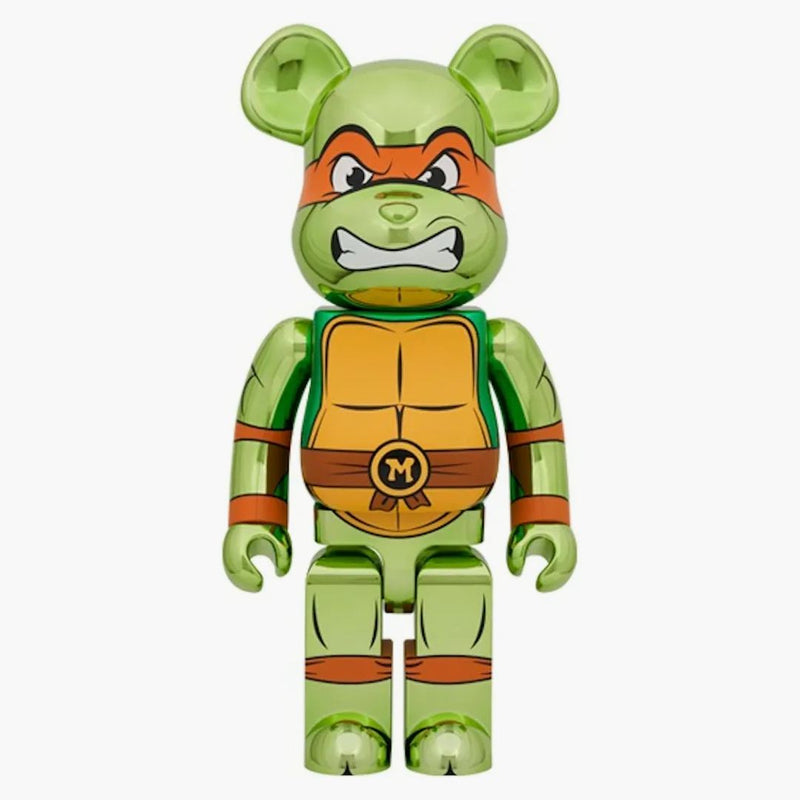 Bearbrick Nickelodeon Teenage Mutant Ninja Turtles Michelangelo 1000% Chrome